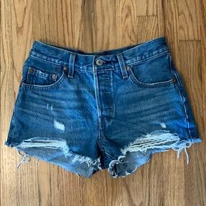 Distressed Levi’s 501 Shorts